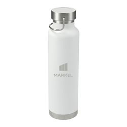 Image of White 22oz Stainless Steel Water Bottle
