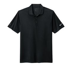 Image of Nike Men's Black Dri-Fit Pique  Polo
