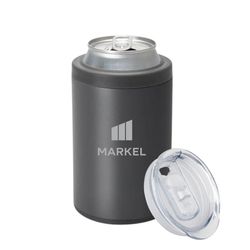 Image of Swig Gray 12oz Can Cooler with Lid