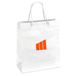Image of Medium White Gift Bag (Pack of 50)