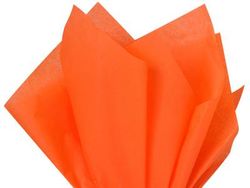 Image of Orange Tissue Paper (Pack of 24 Sheets)