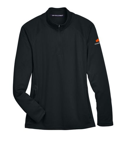 Devon & Jones Ladies' Black Quarter Zip image thumbnail