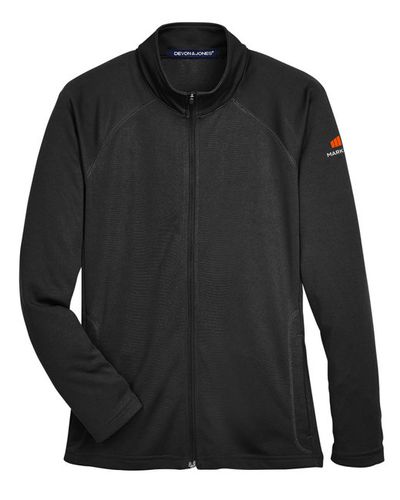 Devon & Jones Ladies' Black Full Zip Jacket image thumbnail