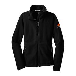 Image of Ladies' Black Fleece Full Zip Jacket