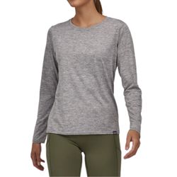 Image of Patagonia Ladies' Gray Capilene Long Sleeve T-Shirt