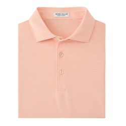 Image of Peter Millar Men's Papaya Jubilee Stripe Polo