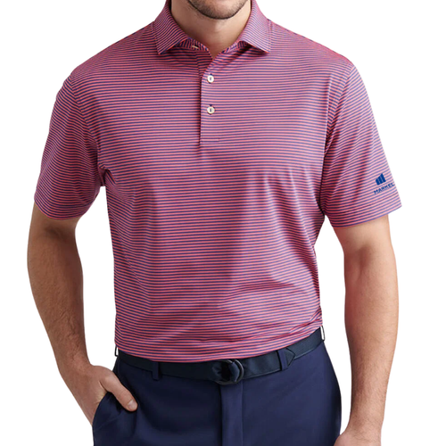 Peter Millar Men's Sport Navy Stripe Polo image thumbnail
