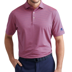 Image of Peter Millar Men's Sport Navy Stripe Polo