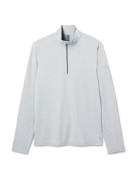 Image of Vuori Men's Light Grey Ease Performance Half Zip