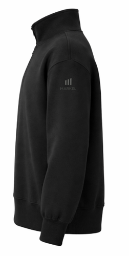 Ladies' Black Soft Spacer Quarter Zip image thumbnail