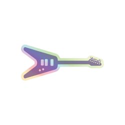 Image of VettaFi Holographic Guitar Sticker