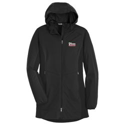 Image of PLVJ4 Ladies Hooded Soft Shell Jacket
