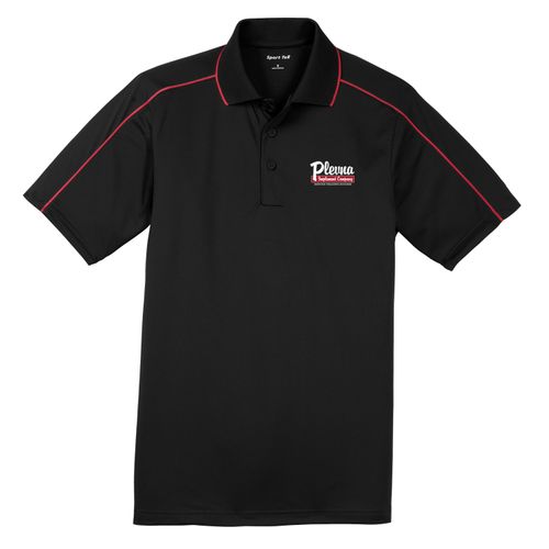 PLVS1 Micropique Sport-Wick Piped Polo image thumbnail
