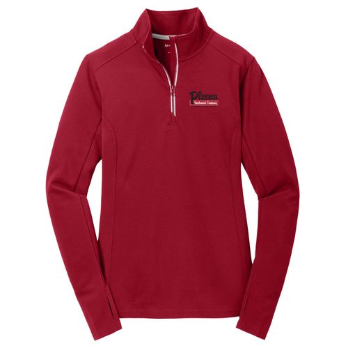 PLVS4 Ladies Sport-Wick Textured 1/4 Zip Pullover image thumbnail