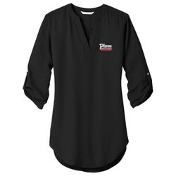 Image of PLVS18 Ladies 3/4 Sleeve Tunic Blouse