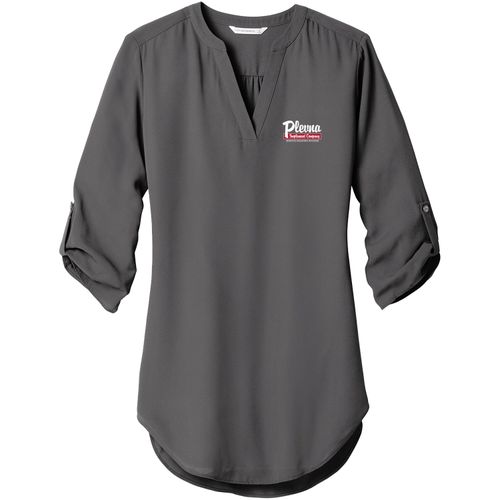 PLVS18 Ladies 3/4 Sleeve Tunic Blouse image thumbnail