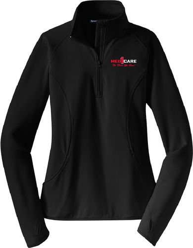 Sport-Tek Ladies Sport-Wick Stretch 1/2-Zip Pullover. LST850 image thumbnail