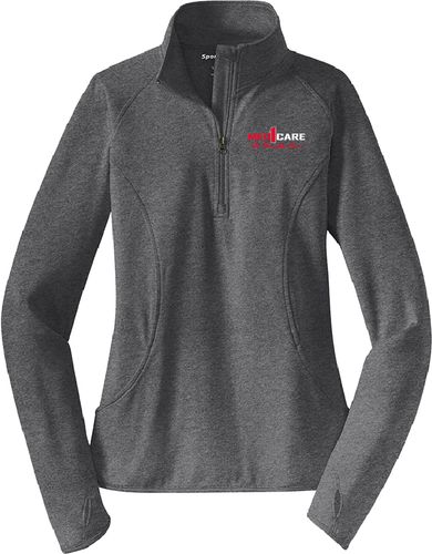 Sport-Tek Ladies Sport-Wick Stretch 1/2-Zip Pullover. LST850 image thumbnail