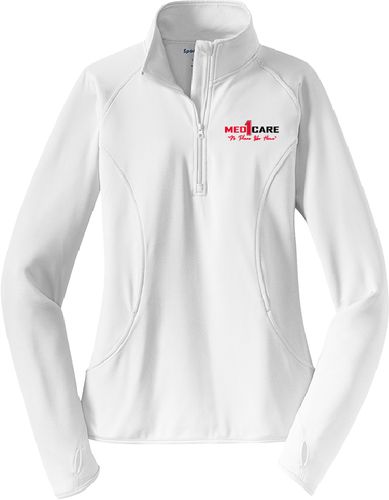 Sport-Tek Ladies Sport-Wick Stretch 1/2-Zip Pullover. LST850 image thumbnail