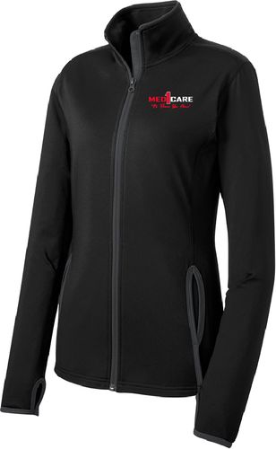 Sport-Tek® Ladies Sport-Wick® Stretch Contrast Full-Zip Jacket.  LST853 image thumbnail