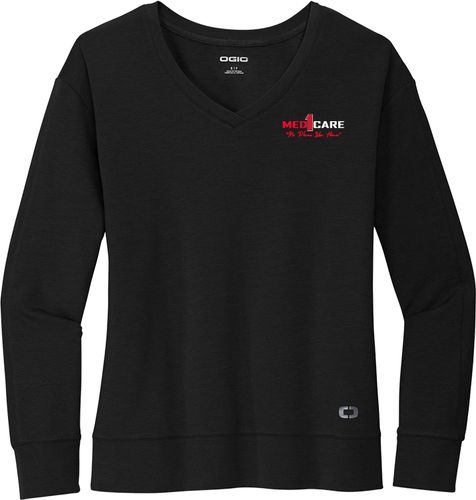 OGIO Ladies Luuma Flex Long Sleeve V-Neck LOG825 image thumbnail