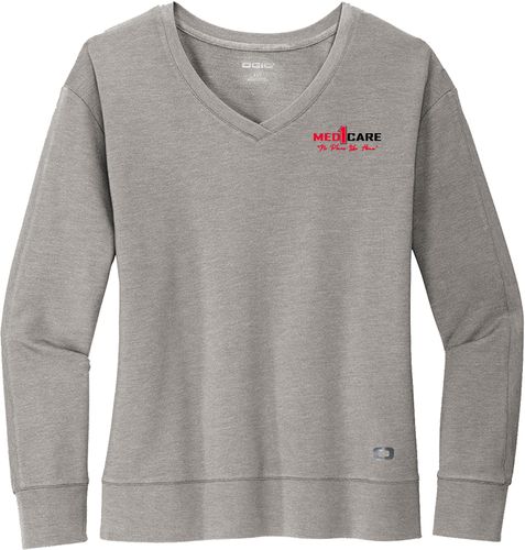 OGIO Ladies Luuma Flex Long Sleeve V-Neck LOG825 image thumbnail