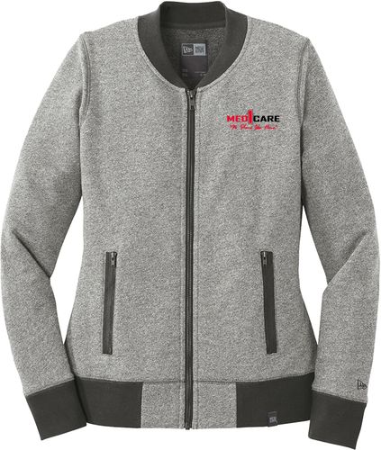 New Era Ladies French Terry Baseball Full-Zip. LNEA503 image thumbnail