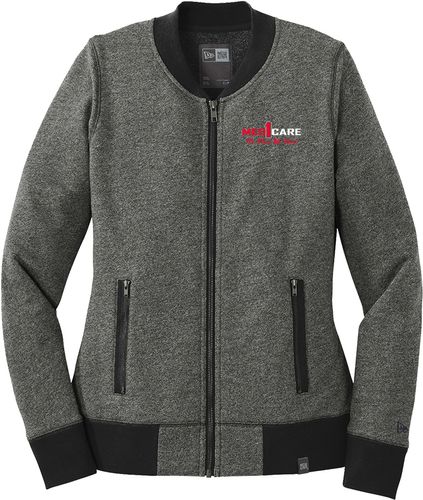 New Era Ladies French Terry Baseball Full-Zip. LNEA503 image thumbnail