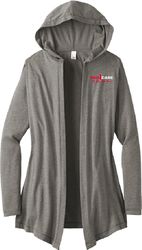 Image of District Women's Perfect Tri Hooded Cardigan. DT156