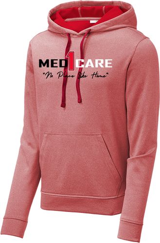 Sport-Tek PosiCharge Sport-Wick Heather Fleece Hooded Pullover. ST264 image thumbnail