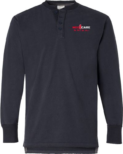 Men's Vintage Brushed Jersey Henley JA8244 image thumbnail