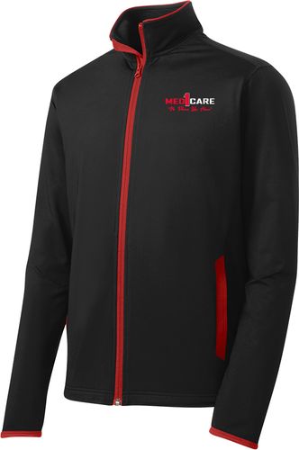 Sport-Tek Sport-Wick Stretch Contrast Full-Zip Jacket. ST853 image thumbnail
