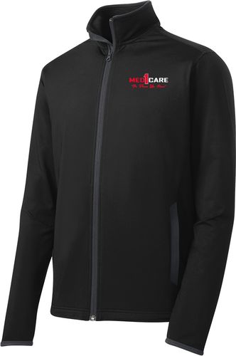 Sport-Tek Sport-Wick Stretch Contrast Full-Zip Jacket. ST853 image thumbnail