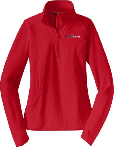 Sport-Tek Ladies Sport-Wick Stretch 1/2-Zip Pullover. LST850 image thumbnail