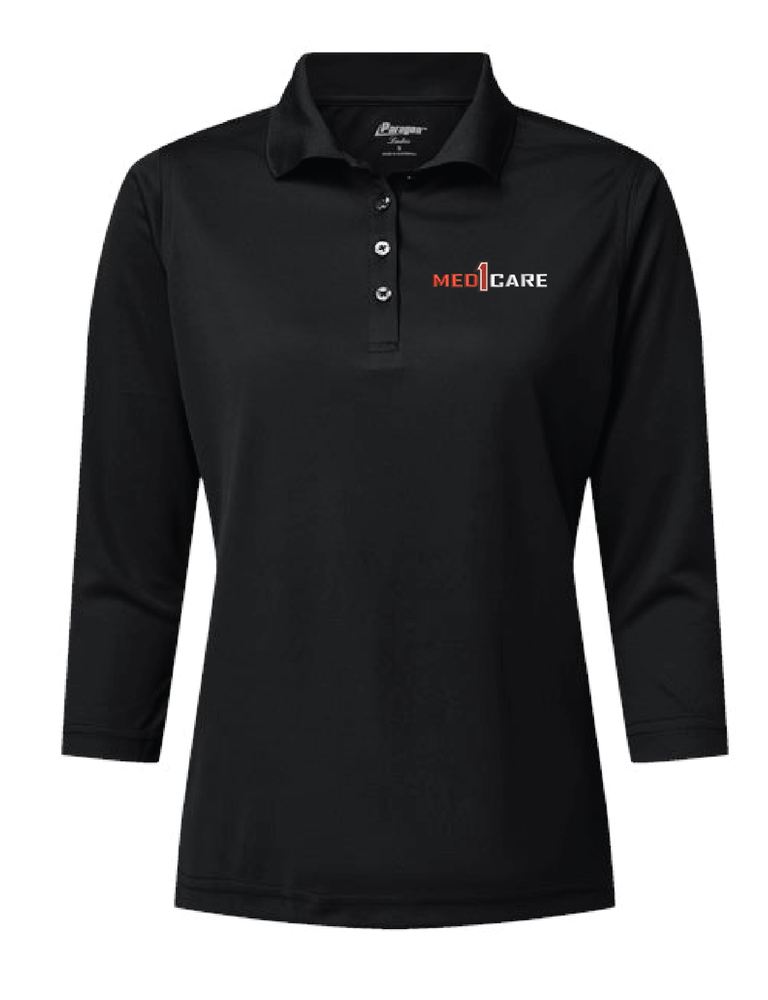 Women's Lady Palm Three-Quarter Sleeve Polo - 120 primary image