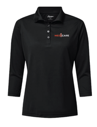 Image of Women's Lady Palm Three-Quarter Sleeve Polo - 120