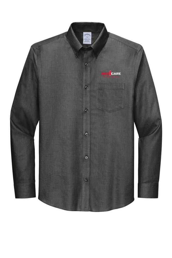 Brooks Brothers Tall Wrinkle-Free Stretch Nailhead Shirt TBB18002 primary image