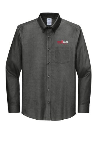 Brooks Brothers Tall Wrinkle-Free Stretch Nailhead Shirt TBB18002 image thumbnail