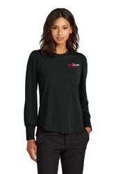 Image of Mercer+Mettle Women's Stretch Jersey Long Sleeve Blouson Top MM1019