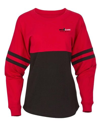 Women's Pom Pom Long Sleeve Jersey T-Shirt - BW3514 image thumbnail