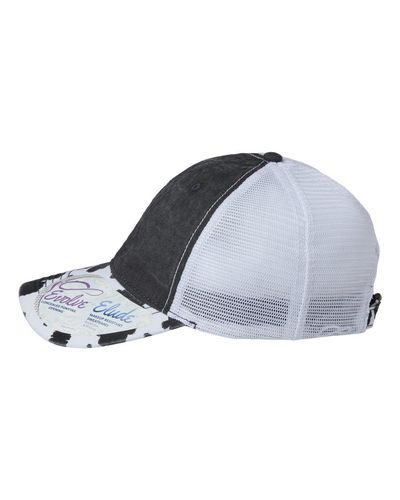 Women's Printed Visor with Mesh Back Cap - JANET image thumbnail
