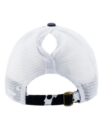 Women's Printed Visor with Mesh Back Cap - JANET image thumbnail