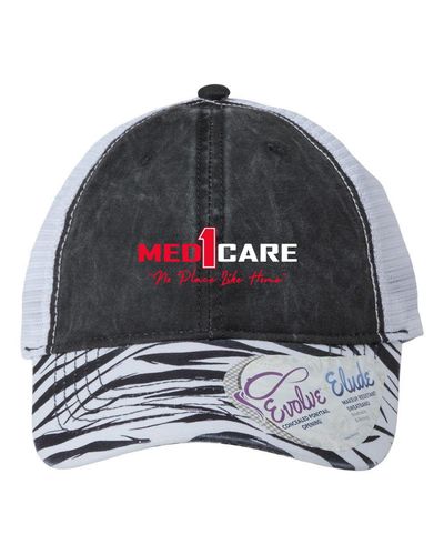 Women's Printed Visor with Mesh Back Cap - JANET image thumbnail