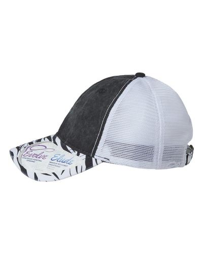 Women's Printed Visor with Mesh Back Cap - JANET image thumbnail