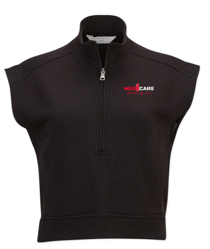 Women's French Terry Half Zip - BW2407 image thumbnail