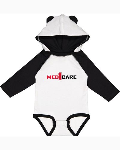 Infant Long Sleeve Fine Jersey Bodysuit With Ears image thumbnail