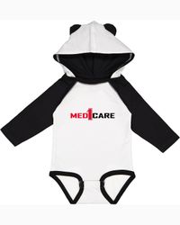 Image of Infant Long Sleeve Fine Jersey Bodysuit With Ears