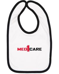 Image of Infant Contrast Trim Bib