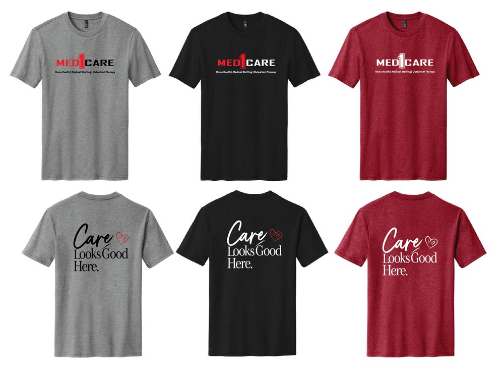 Care Looks Good Here Perfect Blend CVC Tee. DM108 primary image