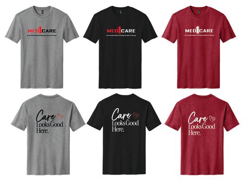 Care Looks Good Here Perfect Blend CVC Tee. DM108 image thumbnail